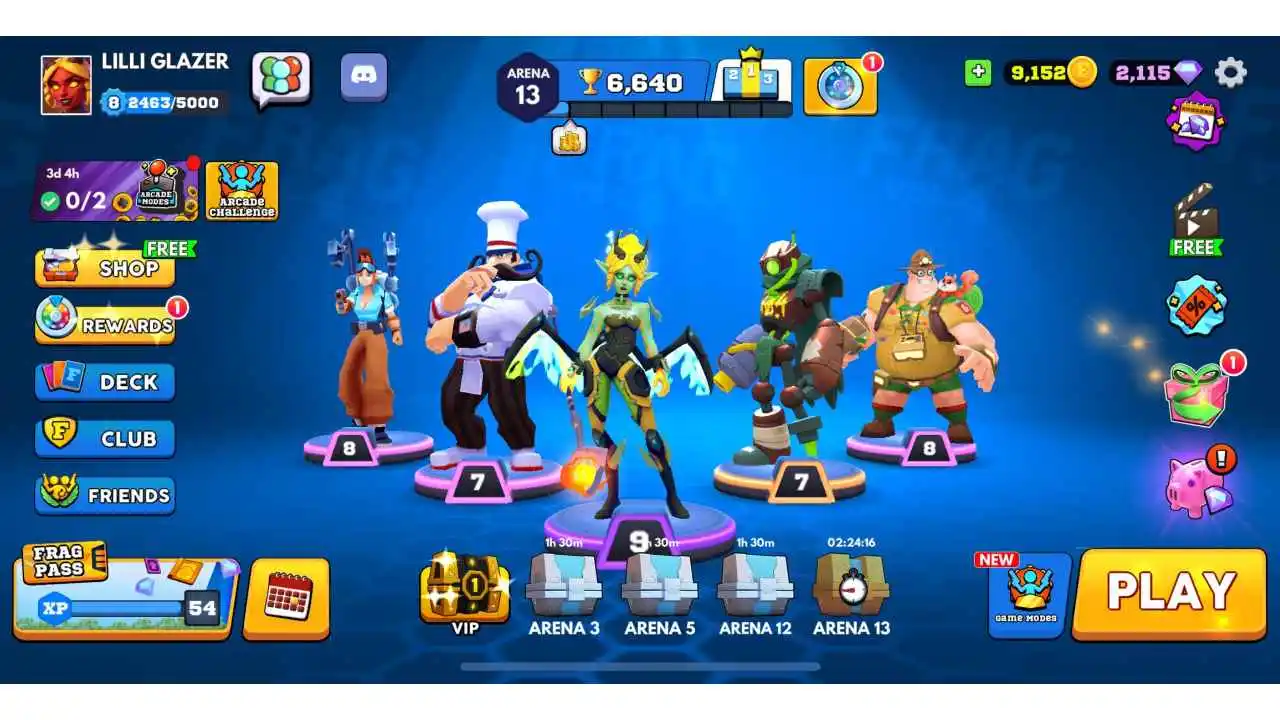 FRAG Pro Shooter Mod APK Exclusive Perks